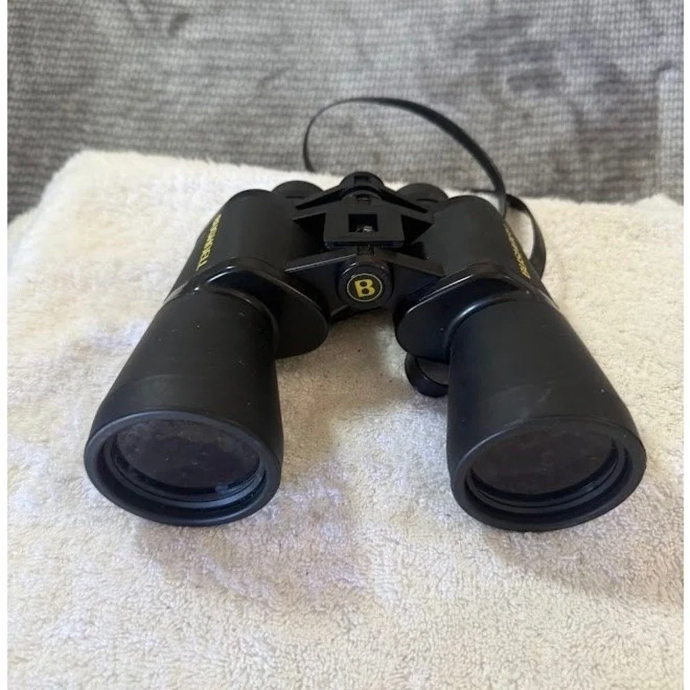 Bushnell 12x50 13-1250 Black Binoculars with Neck Strap Outdoor Bird Watching